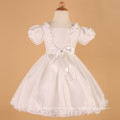 Grace Karin Nuevo Puff-manga tafetán blanco vestido de niña de flor de manga corta CL4833